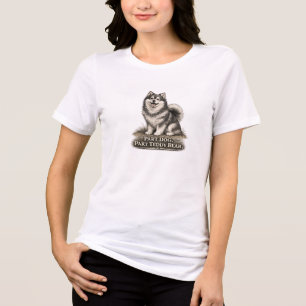 T-shirt En Tri-matière Laponien Chien Finnois – Mi- Chien Mi- Nounours