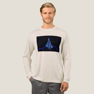 T-shirt En Tri-matière l'arbre de Noël stylisé et lumineux de SlipperyJoe