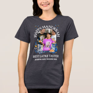 T-shirt En Tri-matière LATKE TASTER Photo HAPPY HANOUKKA Matching Family