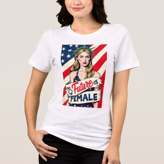T-shirt En Tri-matière L'avenir est féminin (Recto)