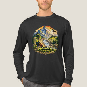 T-shirt En Tri-matière L'aventure est juste Île Tropicale Manches Longues