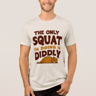 T-shirt En Tri-matière Lazy Cat Fitness - Didtly Squat Champion
