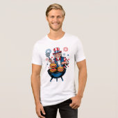 T-shirt En Tri-matière Le barbecue étoilé de l’oncle Sam (Recto plein)
