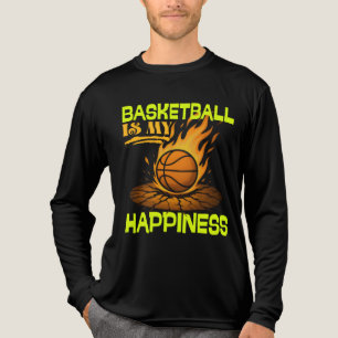 T-shirt En Tri-matière le basket est mon bonheur