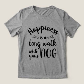 T-shirt En Tri-matière Le bonheur, c'est... T-shirt drôle chien