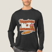 T-shirt En Tri-matière Le bonheur est un Autocollant fait maison (Recto)