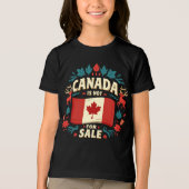 T-shirt En Tri-matière Le Canada n'est pas à vendre (Recto)