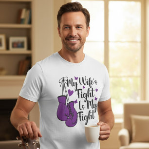 T-shirt En Tri-matière Le combat de ma femme est mon combat Epilepsie