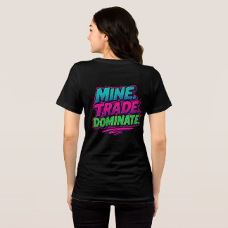 T-shirt En Tri-matière Le commerce des mines dominent le triblend féminin