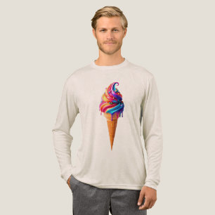 T-shirt En Tri-matière Le cône de glace classique de SlipperyJoe's vibran