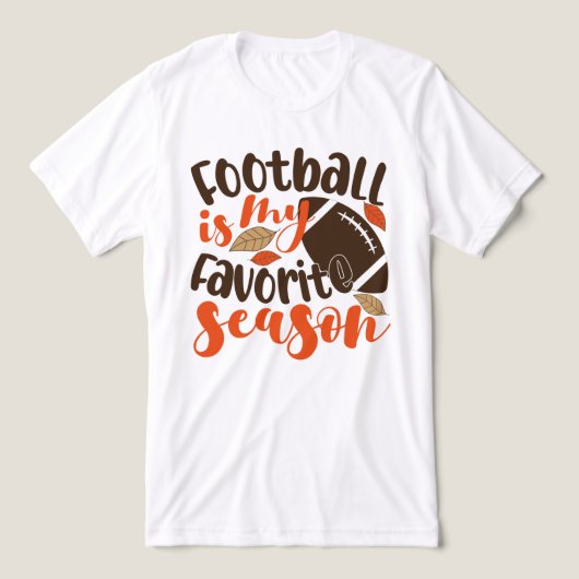 T-shirt En Tri-matière Le football est ma saison préférée (Design Recto)