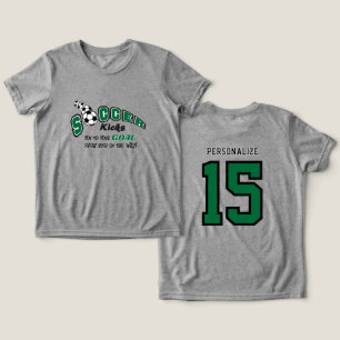 T-shirt En Tri-matière Le football vous pousse à votre but - Vert