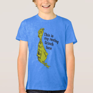 T-shirt En Tri-matière Le Grinch Drôle de visage de Grinch au repos