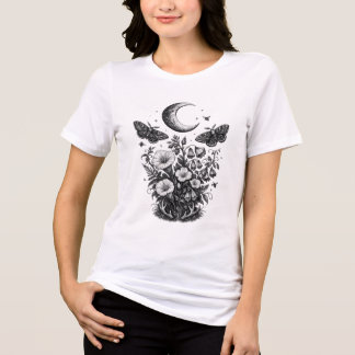 T-shirt En Tri-matière Le Jardin Lunaire — Gravure Botanique Céleste Vint