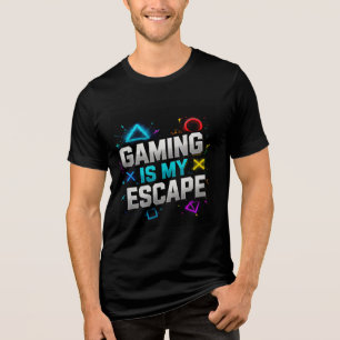 T-shirt En Tri-matière 🕹️ Le jeu est mon échappatoire Adolescents joueur
