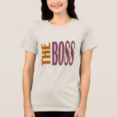 T-SHIRT  EN TRI-MATIÈRE LE NAVIGATEUR DU BOSS (Recto)