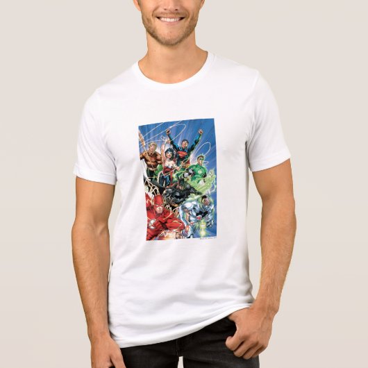 T-shirt En Tri-matière Le New 52 - Justice League #1 (Recto)