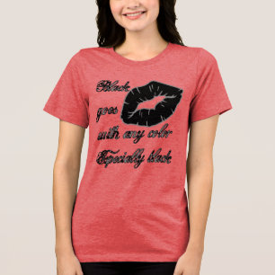 T-shirt En Tri-matière Le Noir Est Avec N'Importe Quelle Couleur - En Par