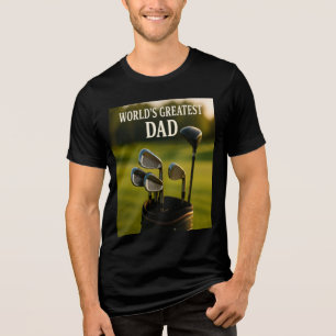 T-shirt En Tri-matière Le plus grand papa du monde - Golf Bag Edition