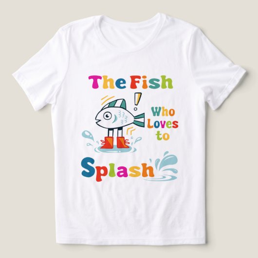 T-shirt En Tri-matière Le poisson qui aime faire des éclaboussures (Design Recto)