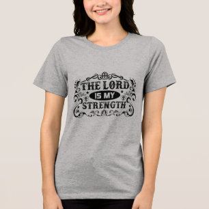 T-shirt En Tri-matière Le Seigneur est ma force chrétienne
