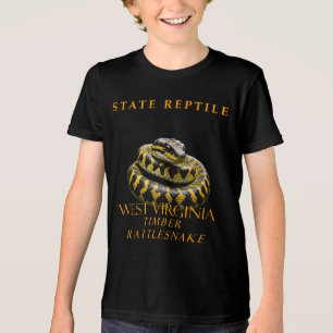 T-shirt En Tri-matière Le Territoire De La Virginie Occidentale Reptile L