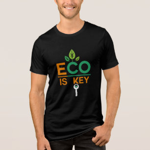 T-shirt En Tri-matière L'éco est la clé – Un avenir durable