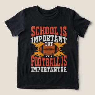 T-shirt En Tri-matière L'école est importante, drôle de football américai