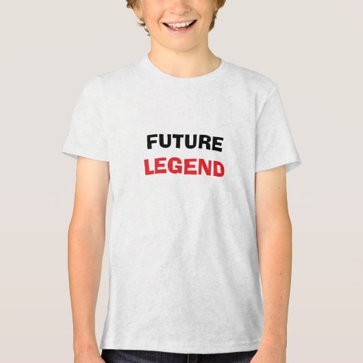 T-SHIRT EN TRI-MATIÈRE LÉGENDE FUTURE (Recto)