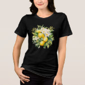 T-shirt En Tri-matière Lemon Bouquet with White Blossoms (Recto)