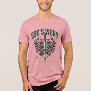 T-shirt En Tri-matière L'Épée de la Parole de Dieu & Roses Vintage Chréti