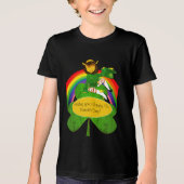 T-shirt En Tri-matière Leprechaun arc-en-ciel St. Patrick (Recto)