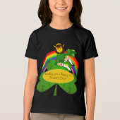 T-shirt En Tri-matière Leprechaun arc-en-ciel St. Patrick (Recto)