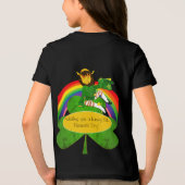 T-shirt En Tri-matière Leprechaun arc-en-ciel St. Patrick (Verso)