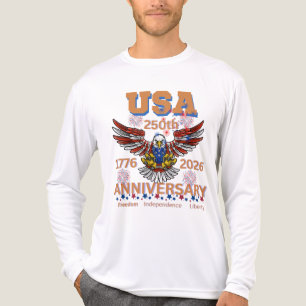 T-shirt En Tri-matière Les 250 ans d'Amérique aigle chauve 4 juillet