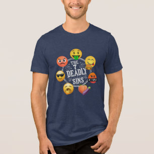 T-shirt En Tri-matière Les 7 péchés mortels (Emoji)