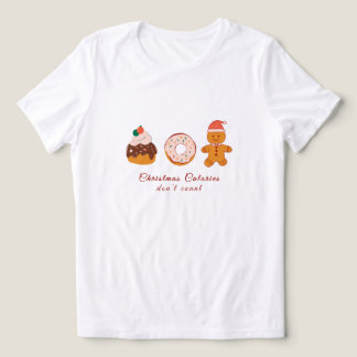 T-shirt En Tri-matière Les calories de Noël ne comptent pas