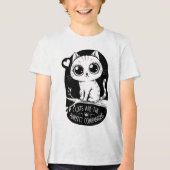 T-shirt En Tri-matière Les Chats Sont Les Compagnons Appropriés (Recto)