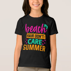 T-shirt En Tri-matière Les cheveux de plage ne se soucient pas été-54804