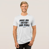 T-shirt En Tri-matière Les Chiens Sont Meilleurs [Blk/Blu] (Recto plein)