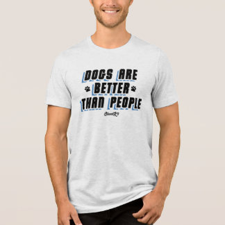 T-shirt En Tri-matière Les Chiens Sont Meilleurs [Blk/Blu]