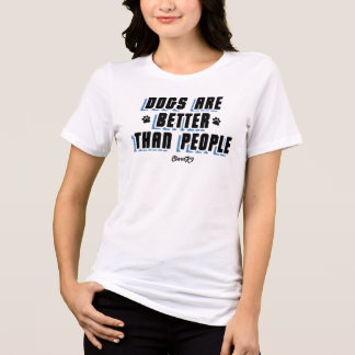 T-shirt En Tri-matière Les Chiens Sont Meilleurs [Blk/Blu]