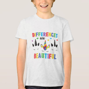 T-shirt En Tri-matière Les Différences Sont Belles Autisme Santé Mentale