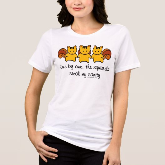 T-shirt En Tri-matière Les écureuils volent ma santé mentale (Recto)