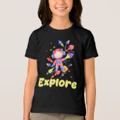 T-shirt En Tri-matière Les enfants explorent l'espace (Recto)
