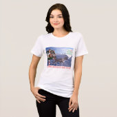 T-shirt En Tri-matière les femmes bella tee. Joyeux Noël et bon (Recto plein)
