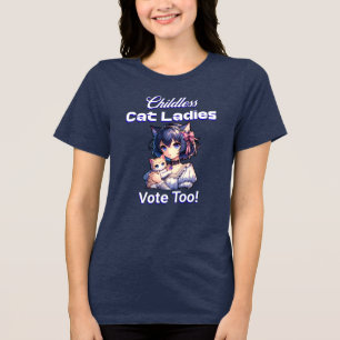 T-shirt En Tri-matière Les Femmes Sans Enfant Votent Aussi ! Harris Walz 
