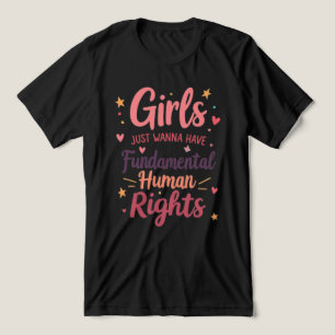 T-shirt En Tri-matière Les filles veulent juste avoir des droits humains