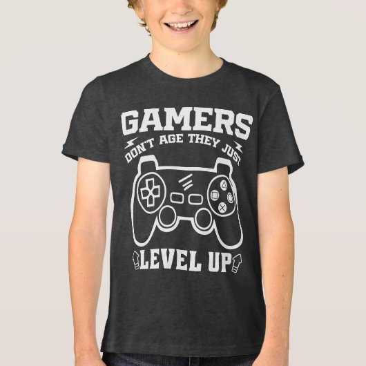 T-shirt En Tri-matière Les gamers ne vieillissent pas ils juste niveler l (Recto)