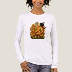 T-shirt En Tri-matière Les gars, je suis cuit ? Mème drôle de chat, réact